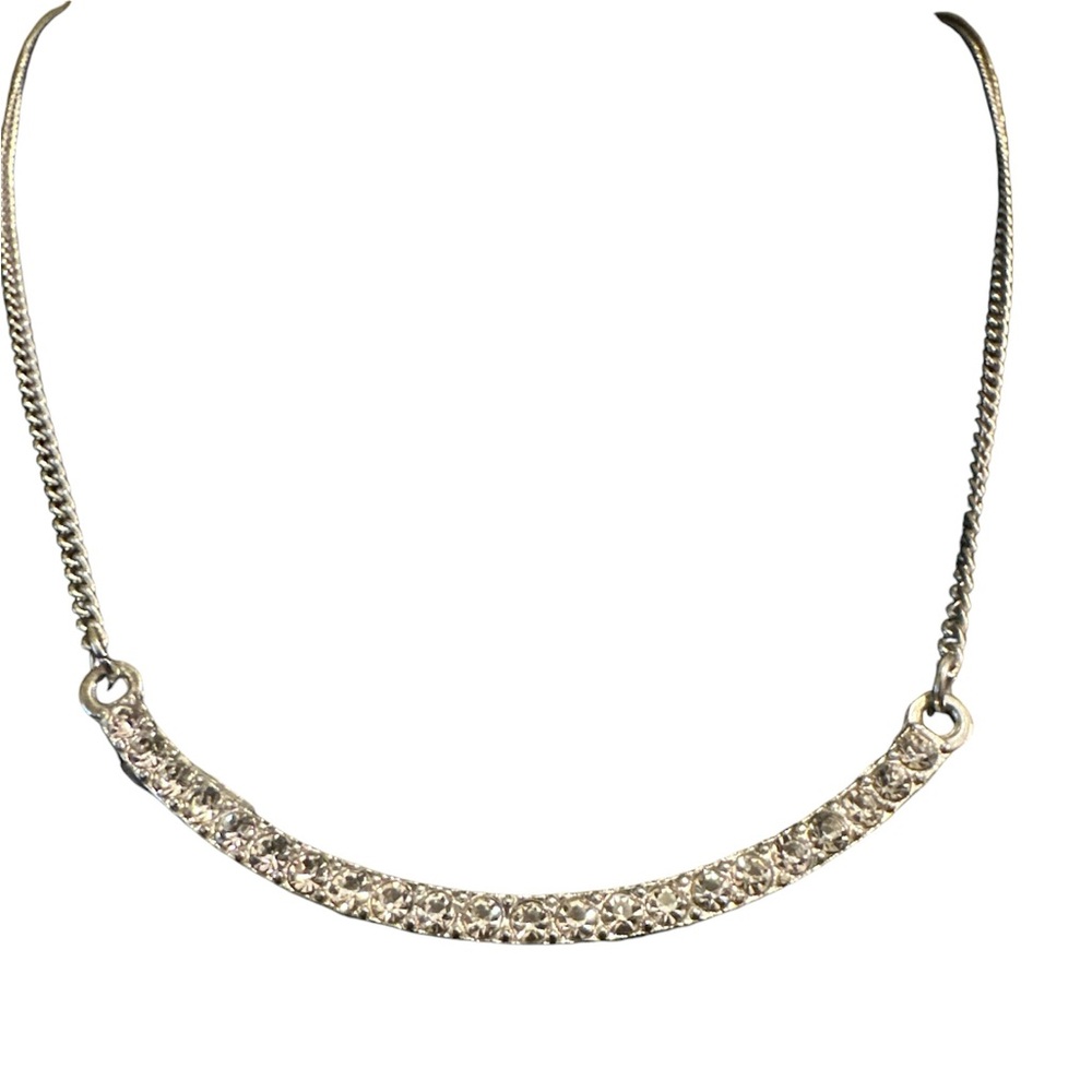 FASHION NECKLACE WITH WHITE STONES
